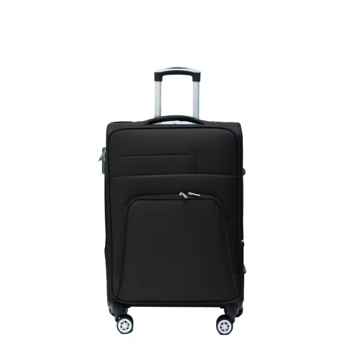 AIRYVIE 188 Maleta de Cabina de Tela 55*38*20cm (capacidad 10kg)  Ligera y Resistente, Cerradura Antirrobo Insertada Combinación de 3 dígitos, Ruedas Silenciosas 360º Dobles Giratorias, Bolsillos delanteros e Interiores - 1