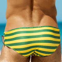 Bragas De Natación Para Hombre Con Rayas Traje De Baño Sexy Corto De Playa Verano Surfeo Bikini Pantalones Bañador Corto Hombre - details 11
