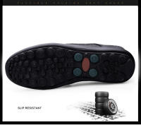 Zapatos Casuales Para Hombre De Cuero Legítimo Lujo Italiano Mocasines Hechos a Mano Transpirables Botines Slip-On Talla Grande - details 3