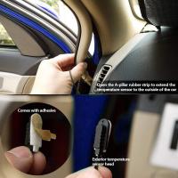 Reloj despertador de temperatura con termómetro electrónico LCD multición para coche - details 3