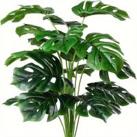 1pc Árbol De Palma Artificial Hojas Verdes Decoración De Hogar Falsa Planta Tropical Para Exposiciones Y Decoración De Bodas - details 7