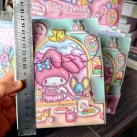 2pcs Sanrio Hellokitty Cinnamoroll Melody Kuromi Material De Estudio Regalo Escolar Bolsa Grande De Suerte Para Estudiantes Accesorios De Anime Clásico - details 0