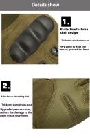 Guantes De Motocicleta Para Hombre Antideslizantes Y Tendrían De Invierno Moda Y Trendy Nylon Y Algodón Guantes De Carreras Al Aire Libre - details 4