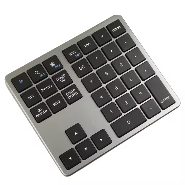Teclado digital inalámbrico recargable BT - Perfecto para contabilidad financiera, comercio de acciones y uso de oficina portátil - 1