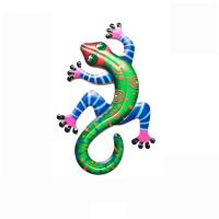 Adornos De Parede De Geckos De Hierro Arte Metalico Pequeño Lurdo Esculturas De Exterior Para Jardin Hogar Decoración Animal - details 6