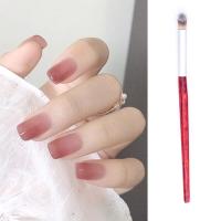 Pincel De Uñas Con Efecto Ombre Y Gradient Diseño UV De Gel De Polvo Dibujo Con Pluma De Pelo De Nylon Cilíndrico Y Mango De Madera - details 3