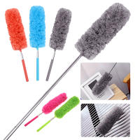 Cepillo De Limpieza Con Manija Larga Retráctil Y Microfibra Para Eliminar Polvo Herramienta De Limpieza Del Hogar Material De Acero Inoxidable Flexible - details 0