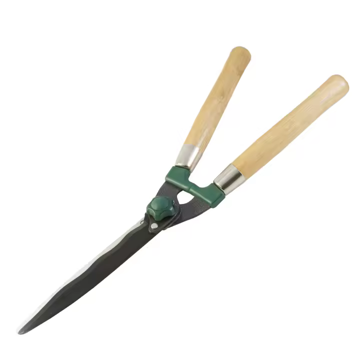 Tijeras Jardinero Podar Setos Mango Madera  2 Manos  10". - 1