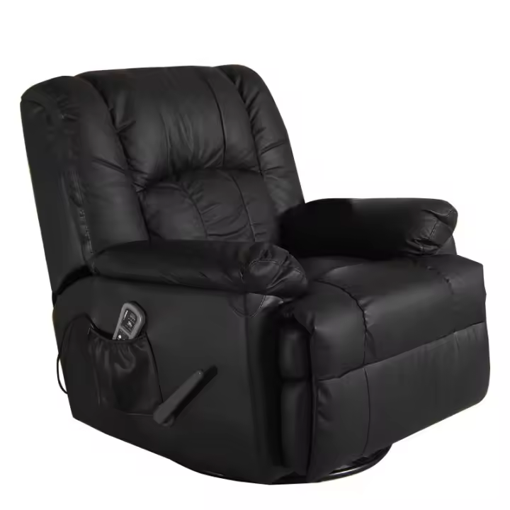Eco-De Sofá de Masaje balancín Giratorio en Piel con Calor Lumbar ECO-8615 - 1