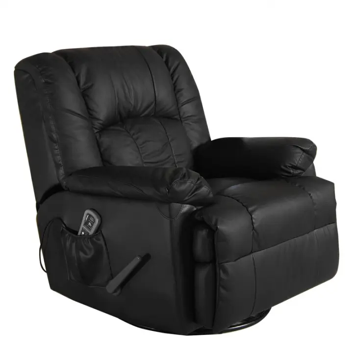 Eco-De Sofá de Masaje balancín Giratorio en Piel con Calor Lumbar ECO-8615 - 1
