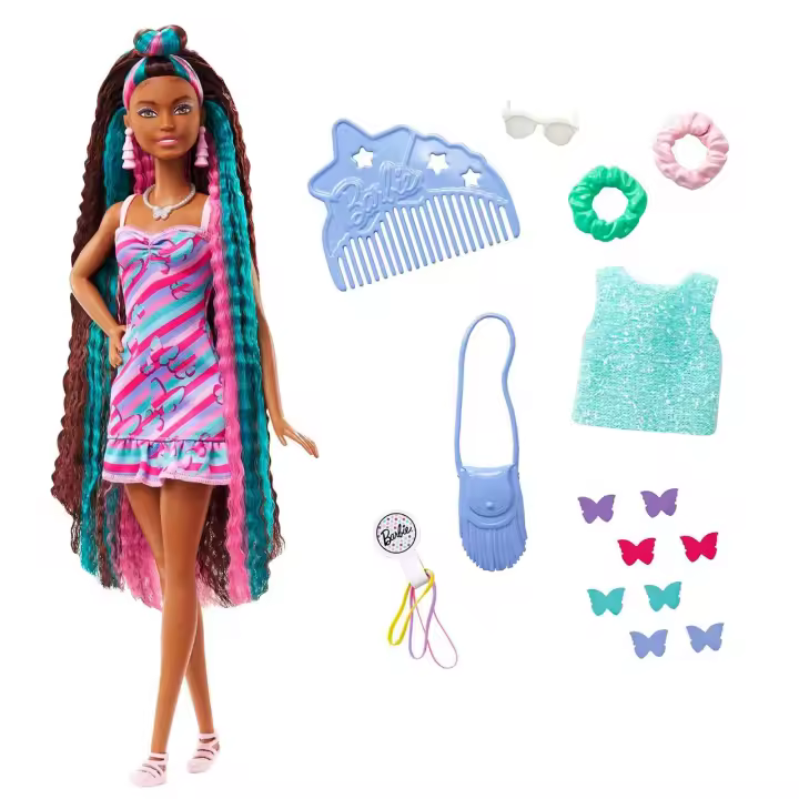 Muñeca Barbie Totally Hair Pelo Extralargo Mariposa HCM91 BARBIE - 1