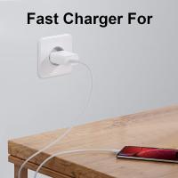 Cargador Rápido USB C o Lightning para iPhone y Cables de Carga, Cargador USB C 20, 25W con Cable iPhone o Cable USB C, Enchufe Cargador Doble USB Tipo C con Cable Carga Rápida PD3.0 para iPhone 12/13/11/X/XS Pad Pro/Air, Samsung Galaxy etc - details 4