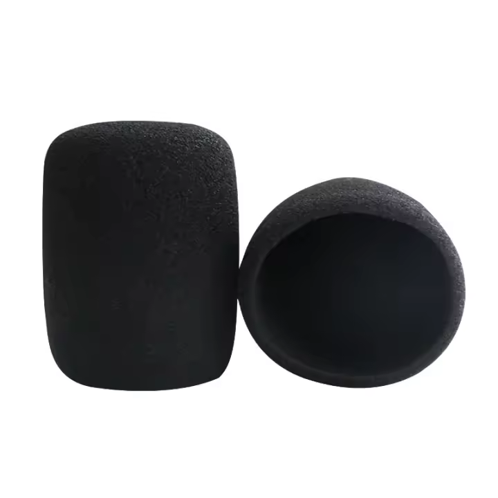 Cubierta De Microfone Interior Profesional Escudo De Viento Para Estudio Espuma Microfone Universal Capa De Algodón Interno Negro - 1