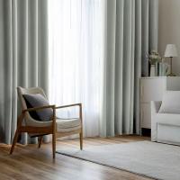 Cortinas de Tela Lisa de 140x260cm, Cortina Semi Transparente, con 13 Colores Disponible, material 100% Poliéster de Calidad y Resistencia, Cortina Para Salón Dormitorio y Oficina, Moderna Decorativa, Envío desde españa. - details 1