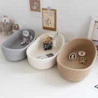 Cesta De Almacenamiento De Hilo De Algodón Oval Para Juguetes De Niños Caja De Organización De Escritorio Caja De Almacenamiento De Cosméticos Y Llaves - details 13