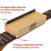Filo De Luthier Muspor Para Guitarra Y Bajo 2 En 1 Fila De Bevel De Tres Puntos Y Noventa Grados Herramienta Para La Terminación De Los Fretes - details 2
