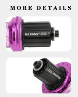 HASSNS PRO7 Juego De Eje Para Bicicleta De Montaña 120D Quick Release 32 Agujeros 789101112 Velocidades Accesorios De Ciclismo Al Aire Libre - details 1
