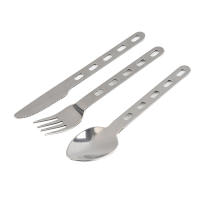 Juego De Cubiertos De Acero Inoxidable Ultra Ligeros 3 Piezas Cuchillo Fork Cuchara Para Uso Doméstico Viajes Camping Picnic - details 2