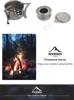 Estufa De Camping Widesea De Titanio Para Alcohol Calentador De Madera Para Turistas Hervidor De Agua Para Supervivencia Al Aire Libre Trekking Senderismo Suministros De Picnic - details 5