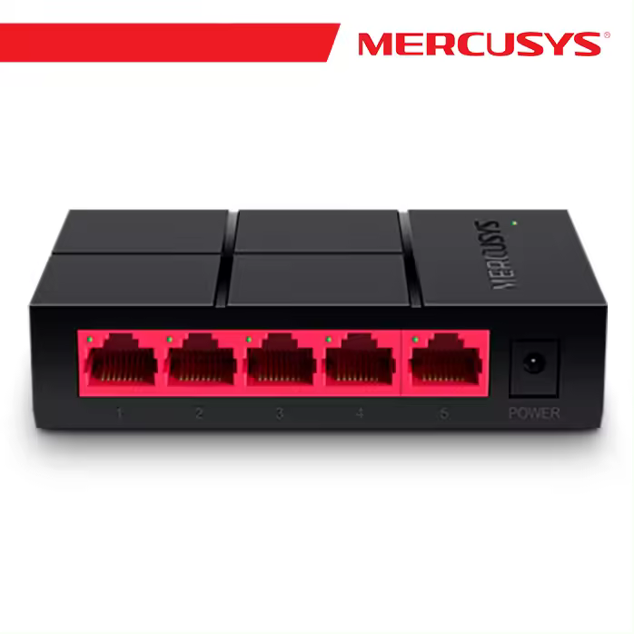 Puertos De sobremesa del interruptor 5-10/100/1000Mbps-Mercusys MS105G - 1