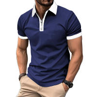 Camisa Polo De Verano Para Hombre Con Cierre Y Manga Corta Transpirable Y Ligera Estilo Casual Streetwear Top Para Jogger - details 4