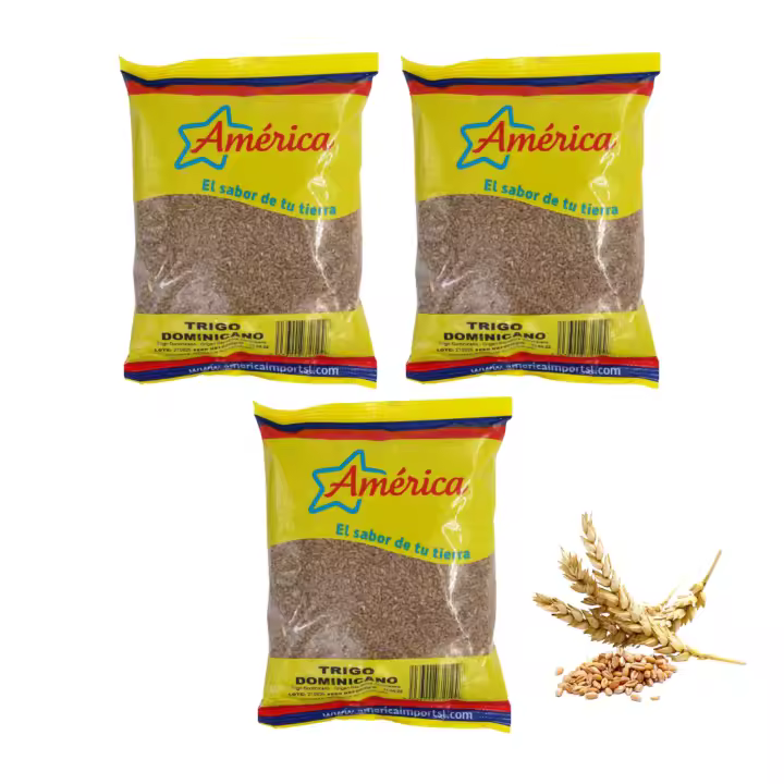 3 BOLSAS DE TRIGO DOMINICANO 500G AMERICA,ORIGIN REPUBLICA DOMINICANA - 1
