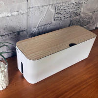 Caja De Almacenamiento Para Cable De Poder Estuche Antipolvo Organizador De Enchufe Para Teléfono Y Tablet Caja De Almacenamiento De Cable De Red Gestor De Cableado Ecológico Moderno - details 9