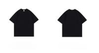 Camiseta De Algodón 300g Para Hombre Manga Corta Peso Corporal Suave Verano Cuello Redondo Suelta Transpirable Camiseta Básica Para Hombre Mujer - details 11