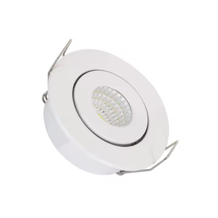 Ledkia Foco Downlight LED COB Direccionable Circular Blanco Corte Ø 45 mm No Flicker 2700K Blanco Cálido - 1