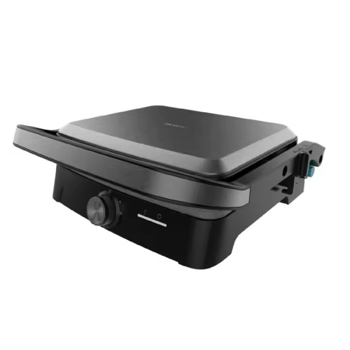Cecotec Parrilla Eléctrica con Grill Rock'nGrill 2000 Full Open. 2000W, Apertura 180º, RockStone Antiadherente, Placa Flotante - 1
