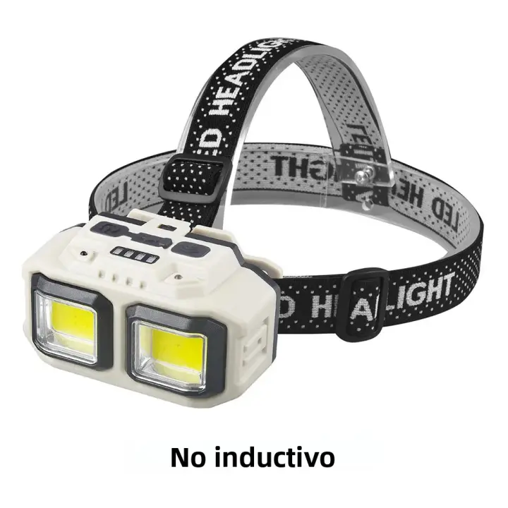 Lámpara Frontal Recargable 1000 Lumen LED Con Luz Blanca Roja Impermeable Para Camping Pesca Y Actividades Al Aire Libre - 1
