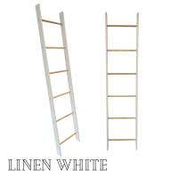 Toallero y Columna de Pie Blanco Mate-Natural 48*159cm Escalera de madera decorativa para colchas de estilo rústico de 6 pies para exhibición, escalera de colcha rústica decorativa pintada - details 5