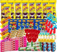 Super Pack Chuches de las Mejores Marcas, Incluye Arroz Inflado Monchitos, Relojes, Palotes, Caramelos para Hallowen, Navidad, Cumpleaños y Fiestas de Niñas y Niños. Caja Regalo WikiMark (Caja de 300) - details 0
