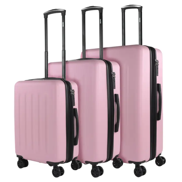 Skpat Juego de Maletas Rosa Pastel en Oferta Lisboa - ABS Troquelado Ultraligero - 1