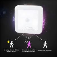 Lámpara Nocturna LED Controlada Por Movimiento Sensor Humano Batería Operada Para Cama WC Pasillo Camino Luz De Habitación - details 8
