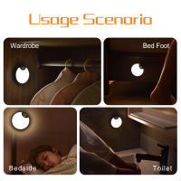 Luz Nocturna LED Con Sensor De Movimiento Luz Decorativa Para Pared Sin Cable Para Dormitorio Estancia Armario Escalera Decoración De Luna - details 4