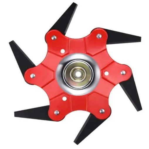Hoja de desbrozadora de 6 dientes Ideal para vegetación Alta y densa Hoja de Maple endurecida de 3 mm Para Stihl, Husqvarna, Mitox, Echo - 1