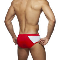 Bragas De Natación Para Hombre Briefs De Playa Deporte Acuático Padded Push-Up Traje De Baño Sexy Surf Wear Monocromo Talla Unica - details 3
