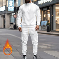 Conjunto Deportivo Casual Para Hombres Verano Otoño Invierno Con Cierre De Cremallera Y Veludo Tejido De Poliéster Talla S a XXXL - details 9