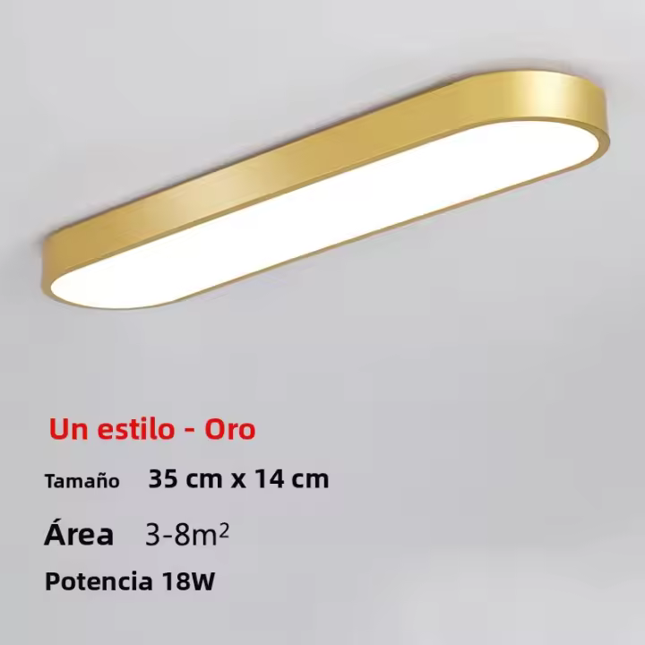 Luz De Techo Moderna LED Ultra-Fina Para Decoración Interior De Casa Cocina Comedor Dormitorio Estilo Minimalista Sin Control Remoto - 1