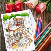 Plantilla De Goma Transparente Para Tarjetas Y Libros De Colores 3D Edificio Ambiente Para Creación De Arte Y Manualidades Tamaño 21x14.8cm - details 2