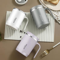 Taza De Café Con Tapa Y Anillo De Silicona Sellante 500ml Diseño De Capa Doble Con Bocina Ancha Antigoteo Para Beber Agua - details 3
