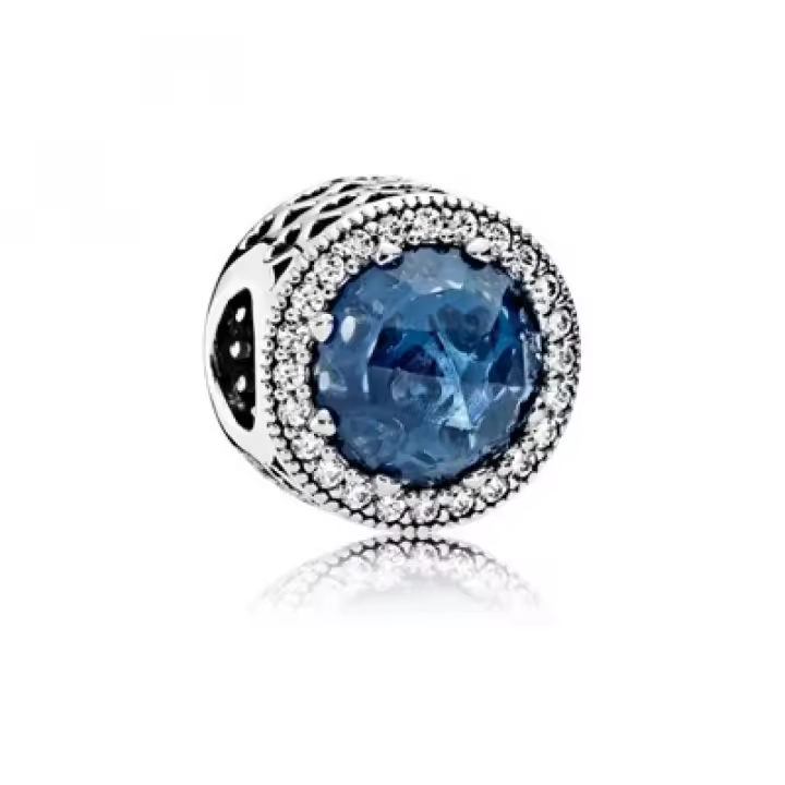 Abalorio Charm  Pandora 791725NMB Mujer Plata Azul Luz de Luna - 1