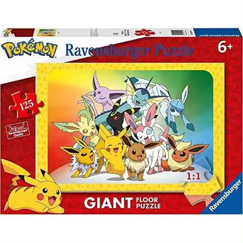 Ravensburger - Puzzle Pokemon, Colección 125 Giant Suelo, 125 Piezas, Puzzle para Niños, Edad Recomendada 6+ Años - 1