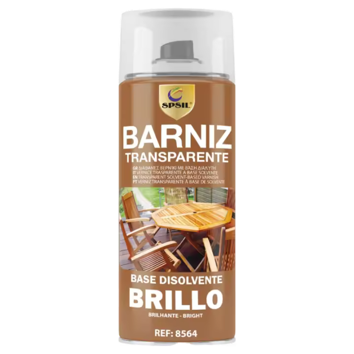 LILI HOME Pack de 2 Botellas de Pintura Barniz Spray Brillo o Mate Multisuperficie - 400ml - Acabado Duradero y Profesional ideal para una variedad de materiales, este barniz ofrece un acabado duradero y profesional en dos opciones: brillo y mate. Perfect - 1