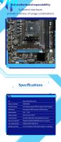 Placa Base AMD B450M Dual-channel DDR4 AM4 PCI-E 3.0 NVME Soporta CPU Ryzen 5600 5600G Forma Micro-ATX Para Computadora Desktop - details 2