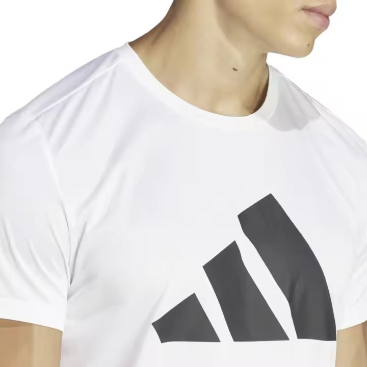 Camiseta Adidas Run It Blancas In0075 Running Hombre - 1