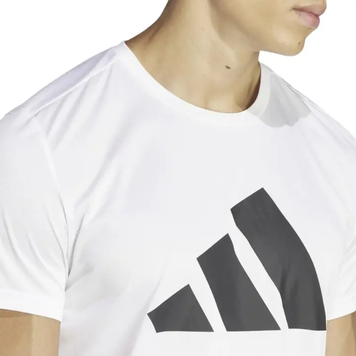 Camiseta Adidas Run It Blancas In0075 Running Hombre - 1