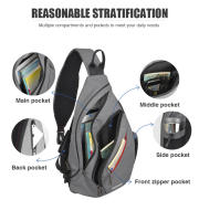 Mochila Deportiva Unisex Mixi Para Ciclismo Y Viajes Con USB Cruzada Versátil De Moda Para Estudiantes Y Escolares Material De Poliéster - details 7