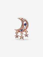 Pandora - Charm de Estrella y Luna cada vez-Baño de Oro Rosa de 14 K - details 0